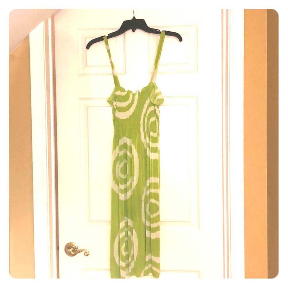 Lime green dress